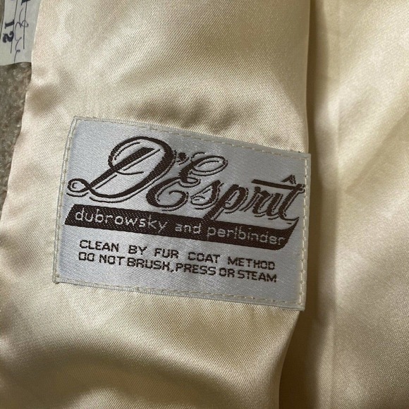 Vtg D’Esprit Faux Fur Knit Jacket - Picture 3 of 10